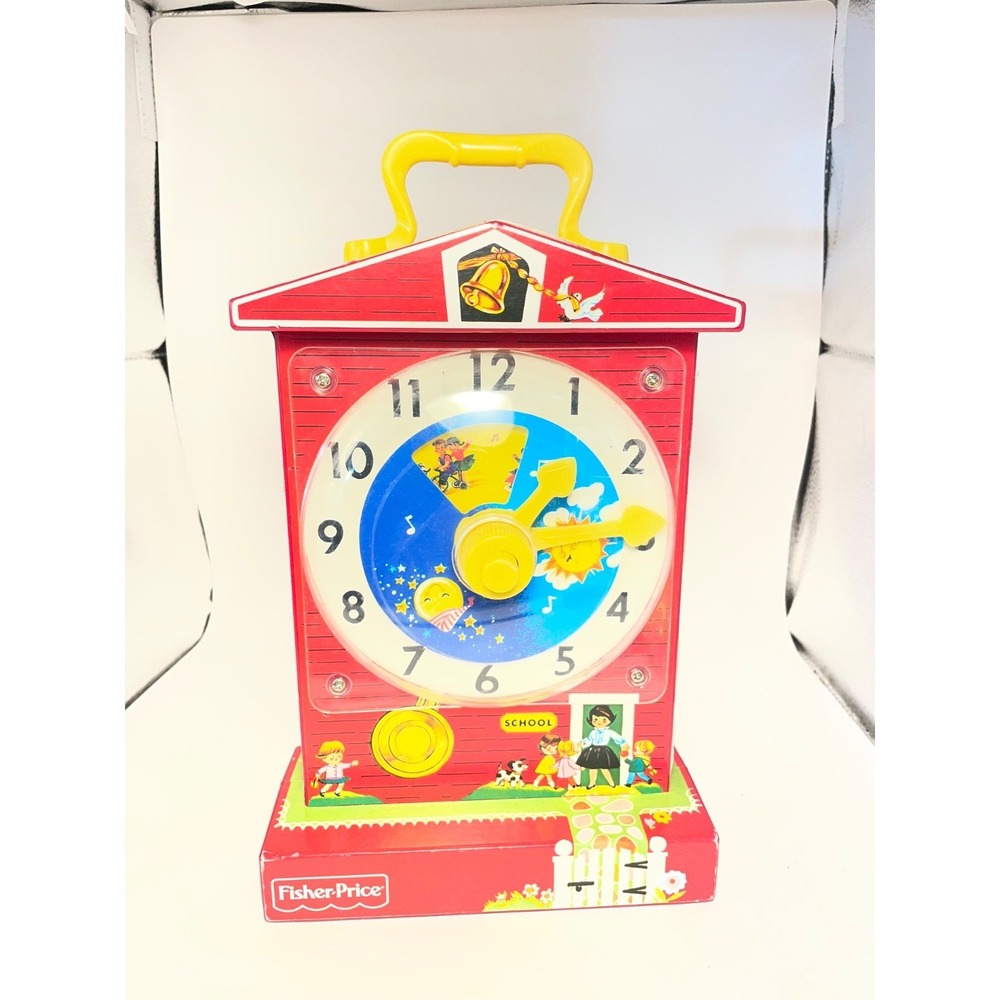 2009 FISHER PRICE music box teaching  CLOCK-#‎ 998-VTG
